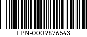 Кодекс 128 barcode example